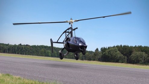 Pal-V One is een vliegende auto. Eind 2014 in de verkoop, levering medio 2016.
