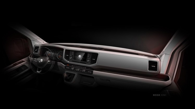 Nieuwe Volkswagen Crafter krijgt interieur, veiligheid en luxe van een personenauto. in de herfst van 2016 komt de bedrijfswagen op de markt, compleet met nieuwe motoren.