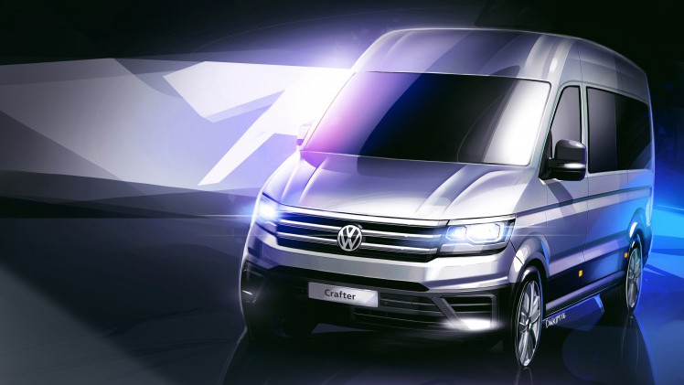 Nieuwe Volkswagen Crafter krijgt interieur, veiligheid en luxe van een personenauto. in de herfst van 2016 komt de bedrijfswagen op de markt, compleet met nieuwe motoren.