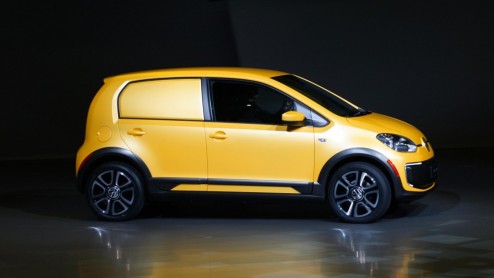 Elektrische Volkswagen Up maakt als e-Load Up! zijn debuut op bedrijfswagenbeurs IAA Hannover 2014.