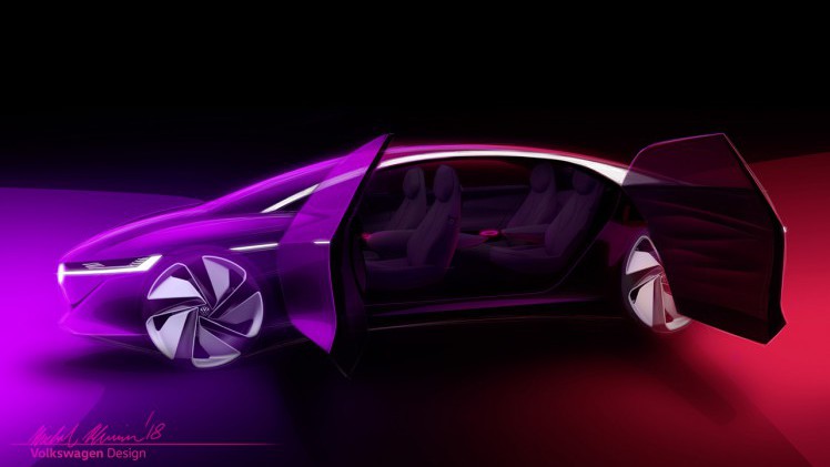 Vollkswagen laat in Genve de vierde ID concept zien van een volledig autonome, elektrisch limousine.