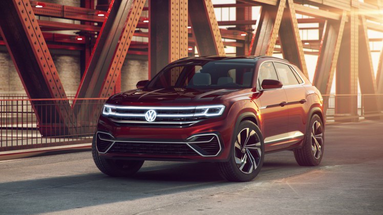 Volkswagen toont in New York de Atlas Sportcross Concept, een auto die volgend jaar in de Amerikaanse fabriek gebouwd gaat worden.