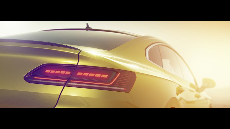 In de aanloop naar de onthulling in Genve geeft Volkswagen enkele teaserbeelden vrij van de productieversie van de Arteon.