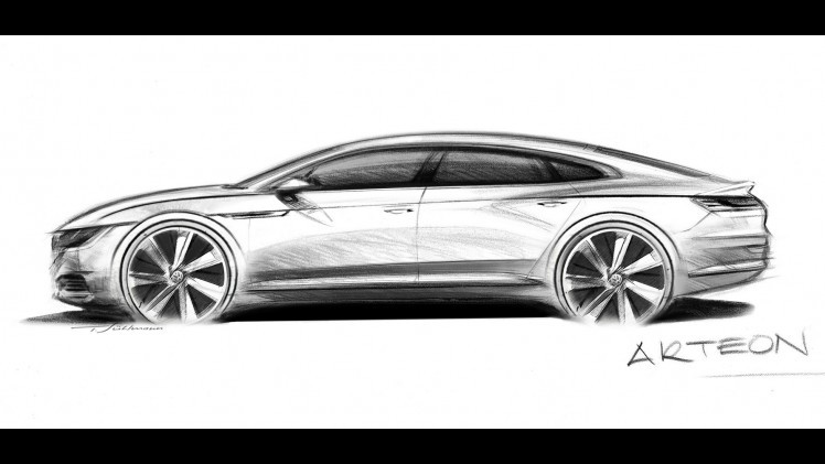 Volkswagens nieuwe vijfdeurs fastback gaat geen CC heten, maar Arteon. Vandaag presenteert Volkswagen de eerste schets. Toch weten we al hoe hij er uiteindelijk uit gaat zien
