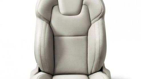 Blik op interieur nieuwe Volvo XC90, die eind augustus officieel wordt gepresenteerd.