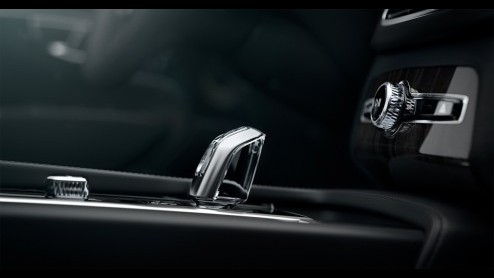 Blik op interieur nieuwe Volvo XC90, die eind augustus officieel wordt gepresenteerd.