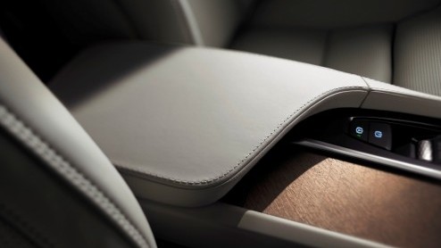 Blik op interieur nieuwe Volvo XC90, die eind augustus officieel wordt gepresenteerd.