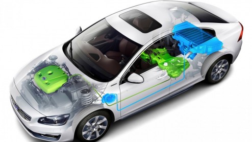 Volvo S60L Petrol Plug-in Hybrid Concept voor China met 2.0 liter DRIVE-E motor en achttrapsautomaat.