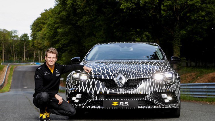 F1-coureur Nico Hlkenberg heeft vandaag in Monaco rijdend mogen optreden met de nieuwe Mgane R.S..