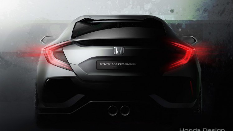 Honda presenteert de nieuwe Honda Civic van 2017 als studiemodel op de Autosalon van Genve in 2016.