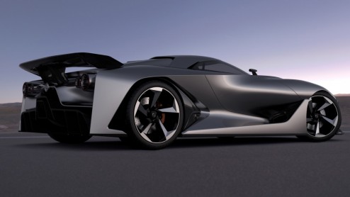 Nissan Concept 2020 Vision Gran Turismo blikt vooruit naar een Nissan superauto van de toekomst. Het virtuele model is vanaf juli te rijden in Gran Turismo 6.