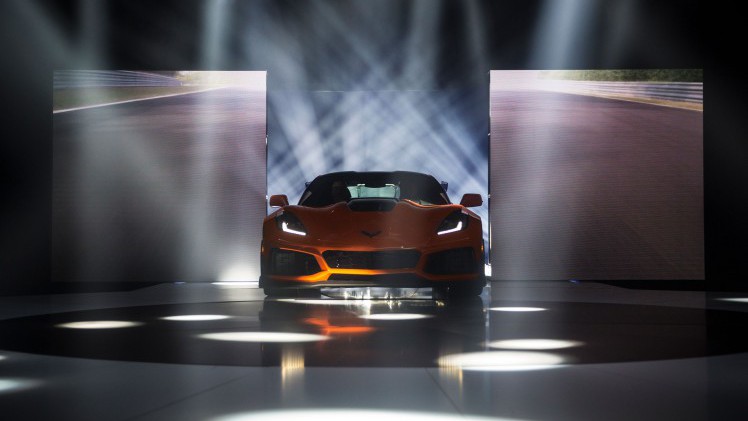 Chevrolet presenteert de snelle ZR1 versie van de huidige Corvette.