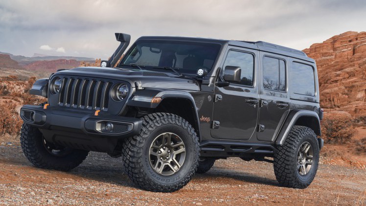 Jeep presenteert traditioneel rond Pasen zeven opgeleukte modellen, deze keer van de Wrangler, Renegade en oude Wagoneer.