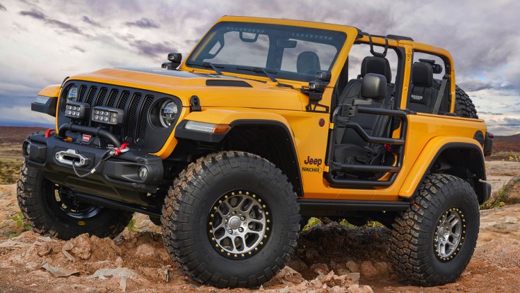 Jeep presenteert traditioneel rond Pasen zeven opgeleukte modellen, deze keer van de Wrangler, Renegade en oude Wagoneer.