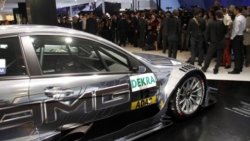 Mercedes-Benz doet volgend jaar mee aan de DTM-toerwagenserie met de nieuwe C-Klasse Coup. Michael Schumacher en Nico Rosberg hebben de auto onthuld op de IAA.