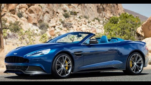 Aston Martin rolt eind dit jaar de Vanquish Volante bij de dealers binnen. De zomerse versie is voorzien van een stoffen kap en zou qua prestaties niet inboeten op die van de coup.
