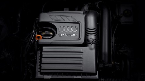 Eind dit jaar brengt Audi de A3 Sportback g-tron op de markt, die zowel op benzine, aardgas als Audi e-gas kan rijden.