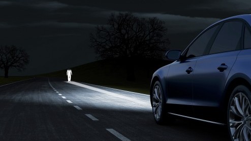 Eind dit jaar introduceert Audi op de vernieuwde A8 de zogeheten matrix LED-koplampen.