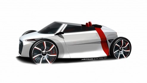 Audi houdt wel van een beetje variren. Naast de Sportback-uitvoering van het urban concept-studiemodel, staat op de IAA ook een Spyder-variant.