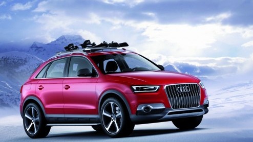 Audi presenteert tijdens de Auto Show in Detroit een extra krachtige en winterse uitvoering van de Audi Q3 met de naam Vail. De speciale versie is voor deze gelegenheid uitgerust met een 314 pk sterke