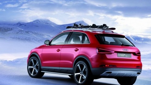 Audi presenteert tijdens de Auto Show in Detroit een extra krachtige en winterse uitvoering van de Audi Q3 met de naam Vail. De speciale versie is voor deze gelegenheid uitgerust met een 314 pk sterke