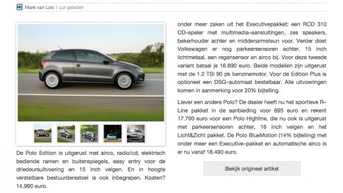 AutoVandaag beschikbaar op Google+ en Google Currents