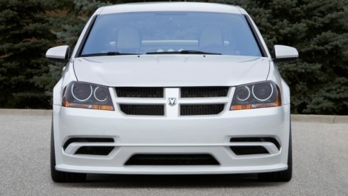 Dodge pretendeert zelf al geen lieve modellen te leveren, maar deze Avenger Stormtrooper slaat alles. Het Mopar Underground designteam van de Chrysler Group heeft zich flink uitgeleefd, om op de SEMA 