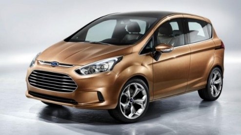 Het was een publiek geheim dat Ford met een compacte MPV op de markt zou komen. De nieuwe, ruime spruit onder de C-MAX heet niet heel verrassend B-MAX. En dit is het studiemodel, vrijwel gelijk aan de