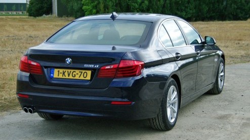 Autotest BMW 518d, de nieuwe instapdiesel van de vernieuwde BMW 5 Serie.