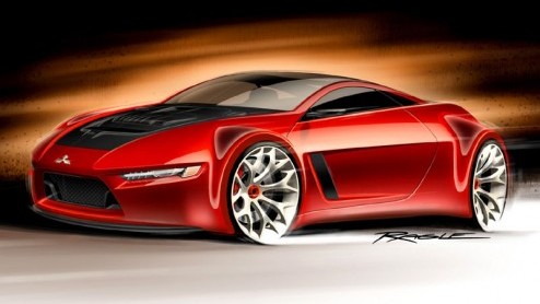 Mitsubishi showt een sportieve Concept-RA op de Detroit Motor show. Opvallend is dat er onder de kap geen hitsige benzinemotor gelepeld is, maar een 2,2 liter dieselmotor is van de partij! Als dat maa