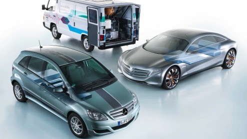 Daimler, Ford en Nissan verzekeren toekomst brandstofcelauto op waterstof.