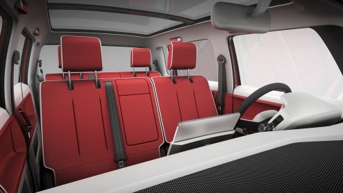 Hallo Bulli! De Volkswagen Bulli doet oude tijden herleven als moderne interpretatie van de originele Volkswagen bus. Het studiemodel borduurt voort op de allereerste Transporter (T1) van 1950 en is a