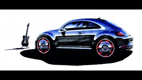 Volkswagen verrast in Frankfurt met de Beetle Fender en Beetle R Concept. We zouden niet raar op kijken als die laatste daadwerkelijk in productie zal gaan. Naast deze sportieveling staat de muzikale 