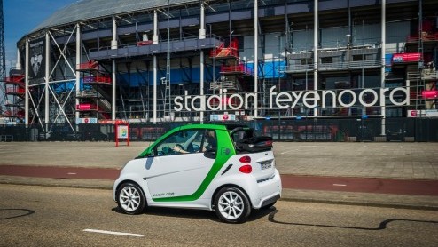 Blokje om met de smart fortwo BRABUS electric drive. Meer vermogen, potige looks en stiekem nog comfortabel ook!