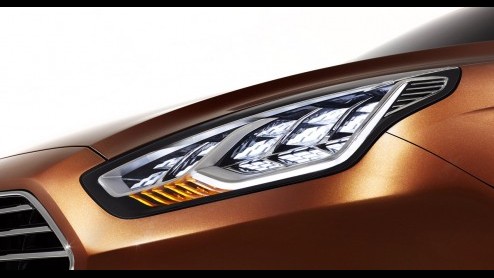Nieuwe Ford Escort als Concept voor China gepresenteerd.