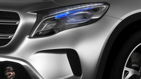 De compacte SUV van Mercedes-Benz komt er aan en heet GLA. Een voorproefje staat in Shanghai.