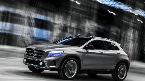 De compacte SUV van Mercedes-Benz komt er aan en heet GLA. Een voorproefje staat in Shanghai.