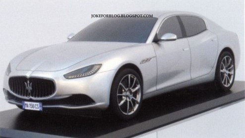 Maserati onthult vermoedelijk op de Shanghai Auto Show de nieuwe Ghibli, het kleine broertje van de Quattroporte.