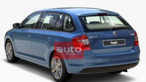Via een Tsjechisch forum zijn de eerste beelden van de Skoda Rapid Spaceback gelekt. Het schijnt om een screenshot te gaan van de car configurator op de website van Skoda