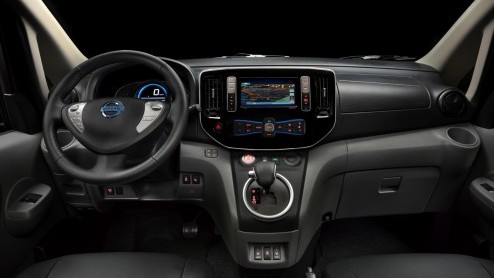 Nissan e-NV200 als taxi in Barcelona voorgesteld.