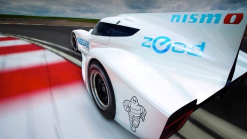 Volgend jaar verschijnt Nissan aan de start van Le Mans met deze ZEOD RC, volgens zijn makers s werelds snelste elektrisch aangedreven raceauto met een top van meer dan 300 km/u.
