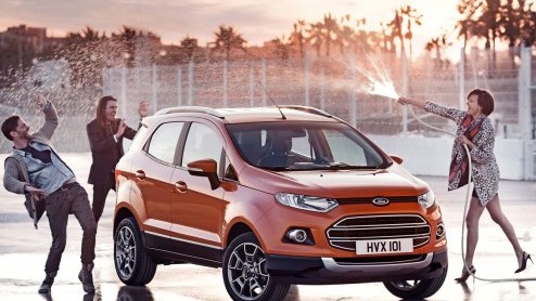 De Europese Ford EcoSport is onthuld op het Mobile World Congress in Barcelona