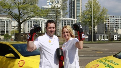 Henk en Marianne Timmer rijden Shell Fuelsave Driving Challenge in een Golf 1.2 TSI