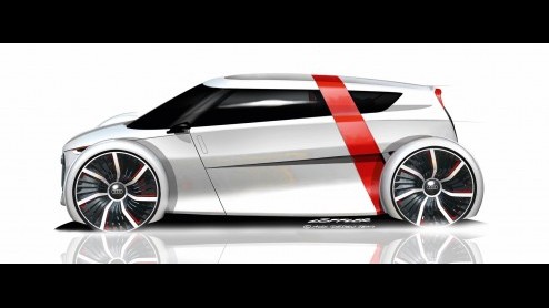Audi gunt ons een eerste blik op de urban concept, een ultralichte auto voor een drukke, stedelijke omgeving. Het technische studiemodel past in geen enkele conventionele categorie.