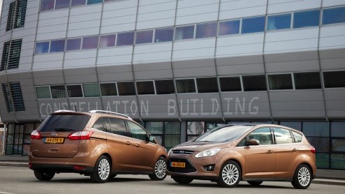 Ford levert de C-Max en Grand C-Max voortaan ook met de 125 pk sterke 1.0 Ecoboost-benzinemotor.