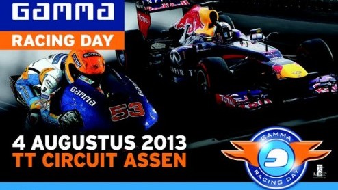 Gamma Racing Day 2013 op 4 augustus extra spectaculair met F1-demo van David Coulthard. Preview op 2 augustus in centrum van Assen.