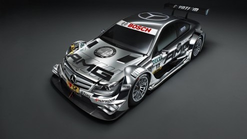 Mercedes-Benz doet volgend jaar mee aan de DTM-toerwagenserie met de nieuwe C-Klasse Coup. Michael Schumacher en Nico Rosberg hebben de auto onthuld op de IAA.