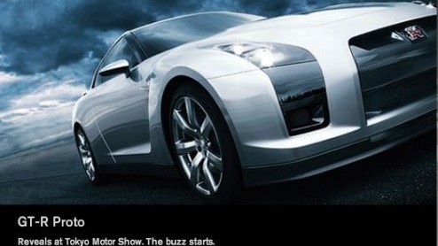 Snelheidsduivels opgelet, Nissan heeft het officile startschot gegeven voor de publiciteitscampagne van de nieuwe GT-R, de supersportauto die 24 oktober op de Tokyo Motor Show wordt gepresenteerd. Om