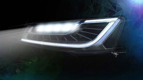 Audi presenteert een intutieve richtingaanwijzer in de vernieuwde A8.
