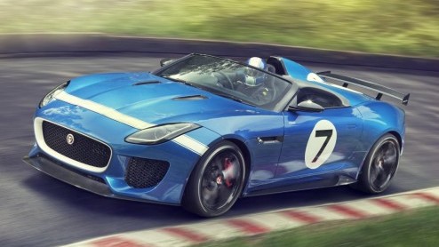 Zoals al eerder aangekondigd, presenteert Jaguar een speciale F-Type op Goodwood. Het betreft deze Project 7, een eerbetoon aan de D-Type van weleer.